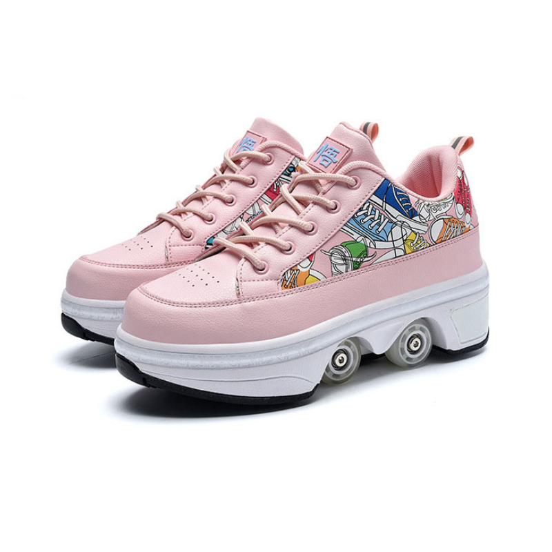 low top shoes with wheels