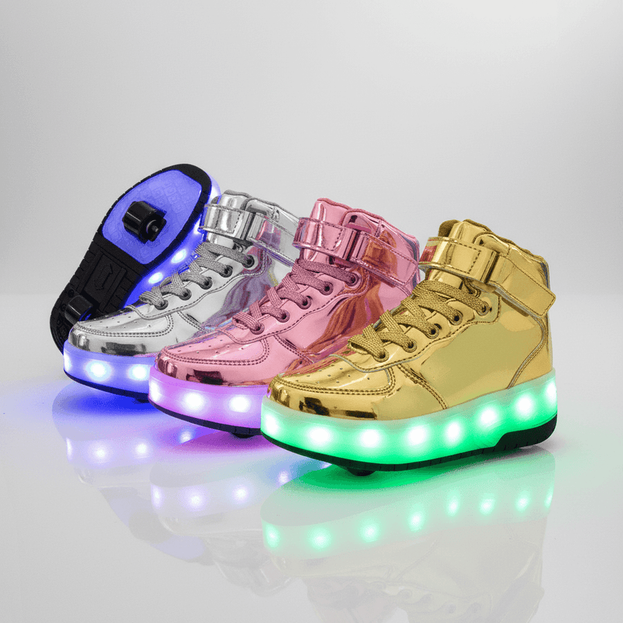 Mid-Top Heel Wheel Roller Shoes