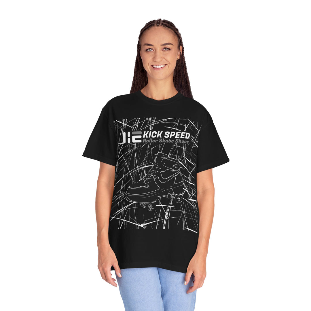 Kick Speed™ Roller Sketch Unisex Garment-Dyed T-Shirt