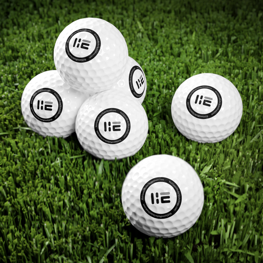 Kick Speed™ Mini Logo Golf Balls, 6pcs