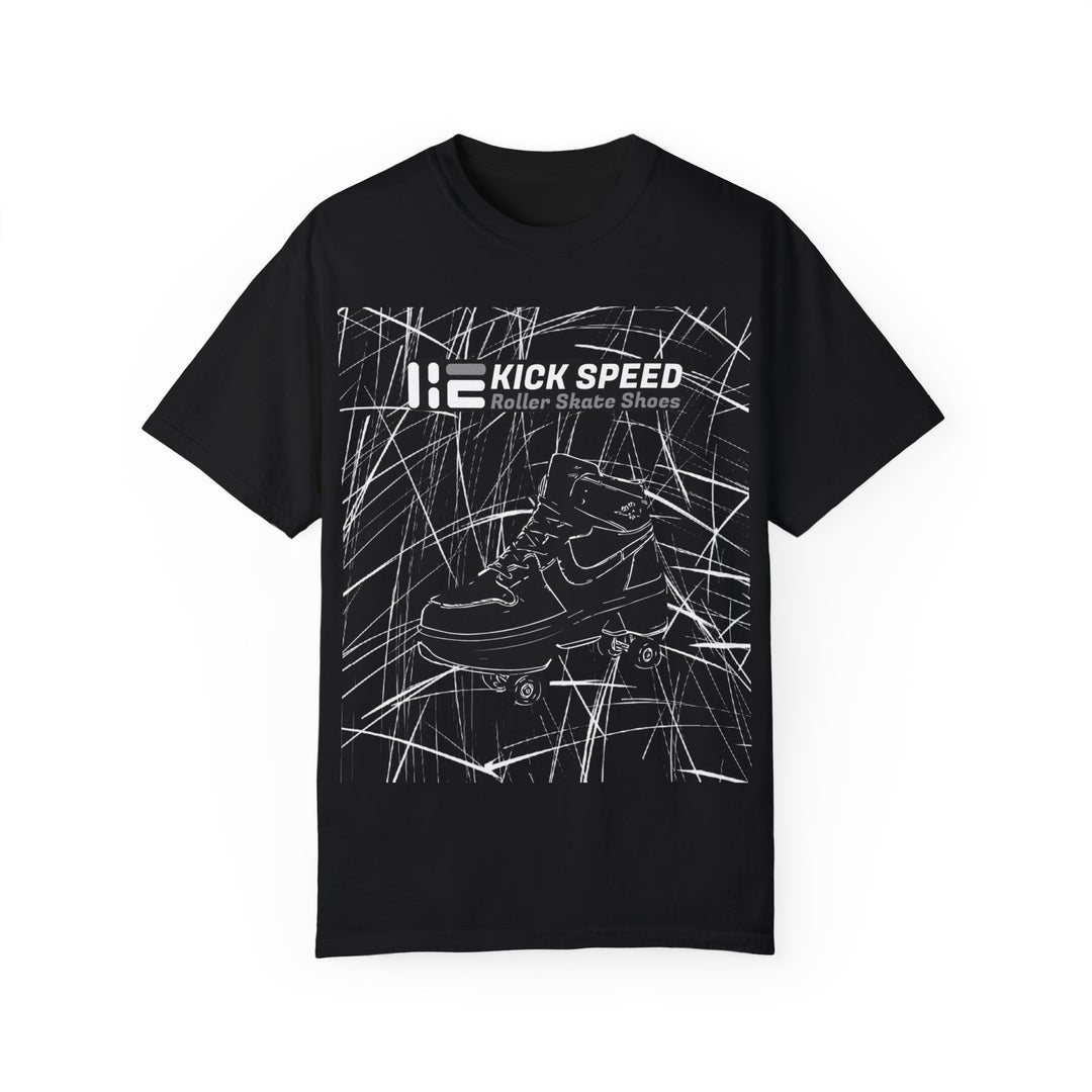 Kick Speed™ Roller Sketch Unisex Garment-Dyed T-Shirt