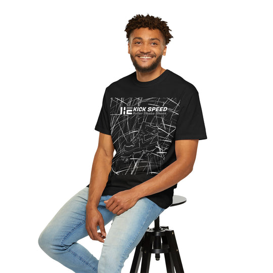 Kick Speed™ Roller Sketch Unisex Garment-Dyed T-Shirt