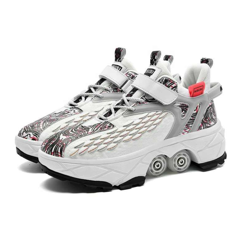 shoes with wheels that pop out