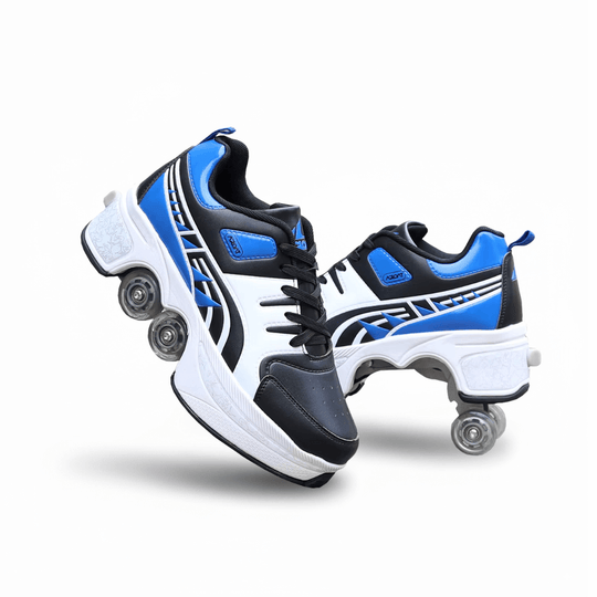 Blue Kick Speed Hyper Jet LOW roller skate shoes with wheels, unisex roller shoes