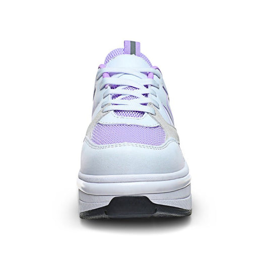 shoes with retractable wheels front view white background
