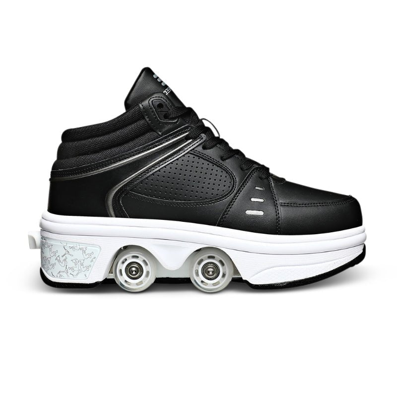 black roller skate shoes