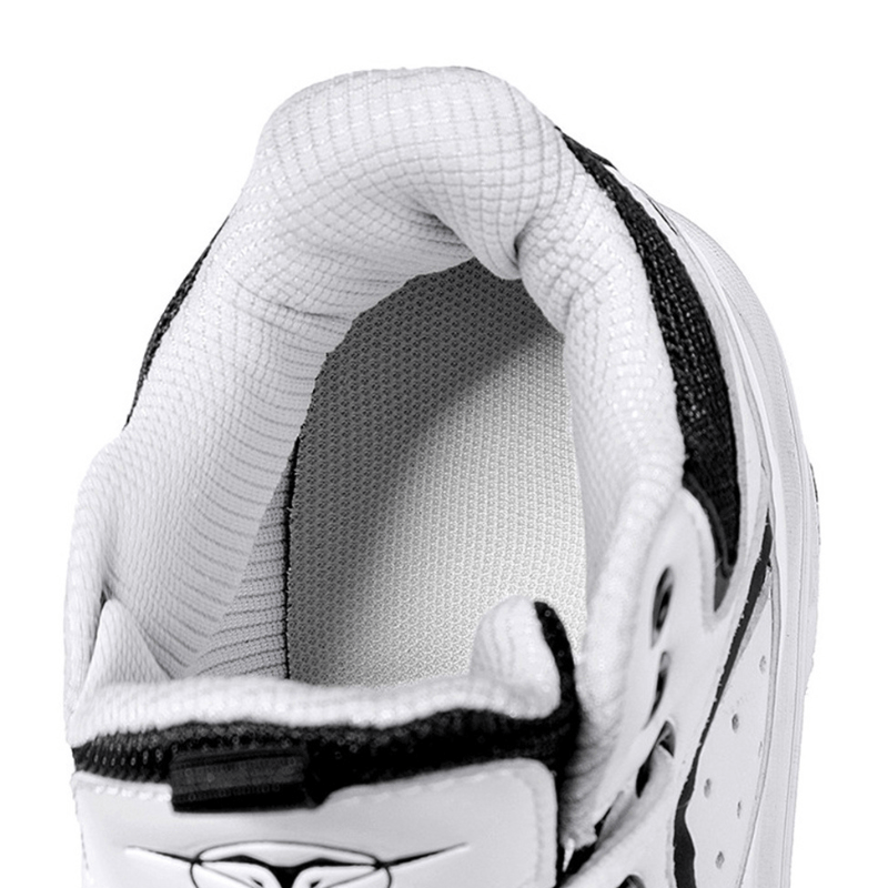 inner padding view of Kick Speed roller skate shoes showing breathable lining and cushioned ankle support, comfortable roller shoes with secure fit