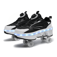 Kick Speed™ Viper Twist Lock LOW Roller Skate Shoes / NEW LED
