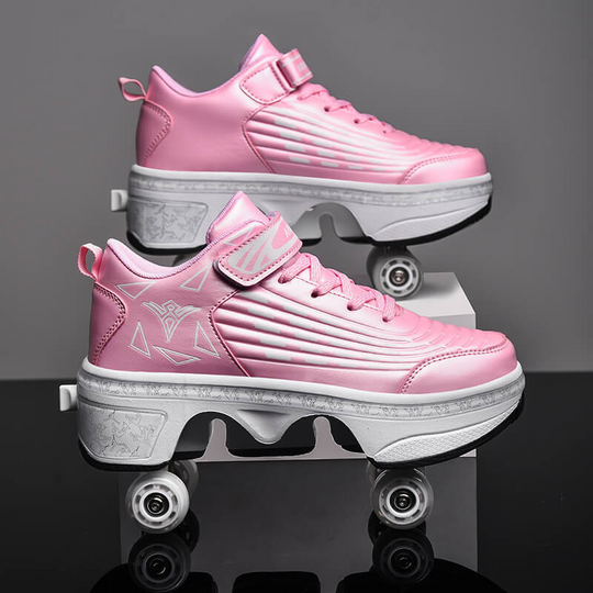 kick roller shoes skate shoes with wheels