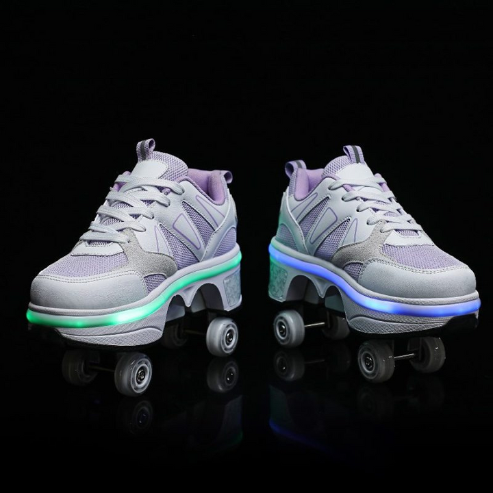 Kick Speed™ Roller Skate Shoes Fresh Violet LOW / 7-LED