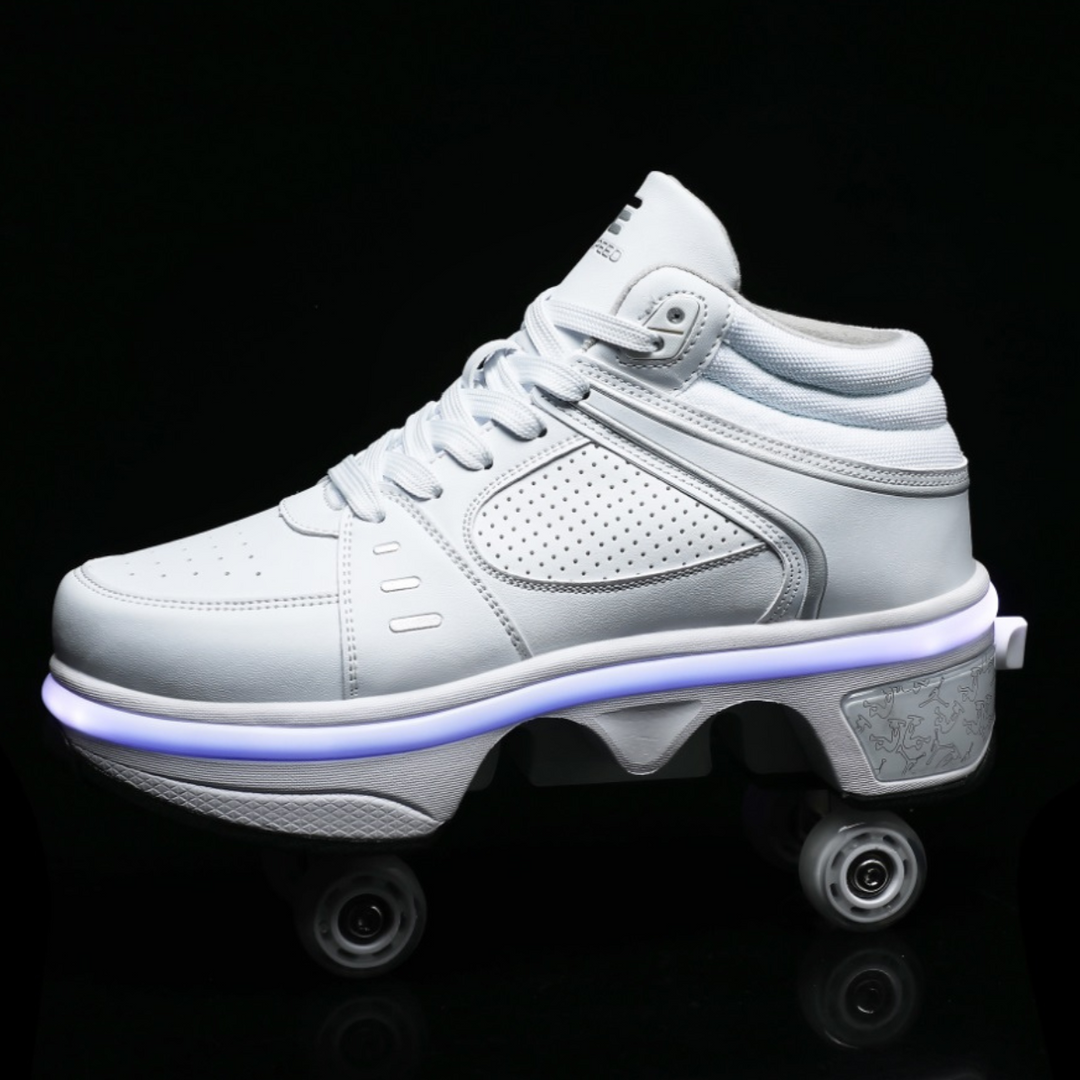 kick roller led shoes with wheels