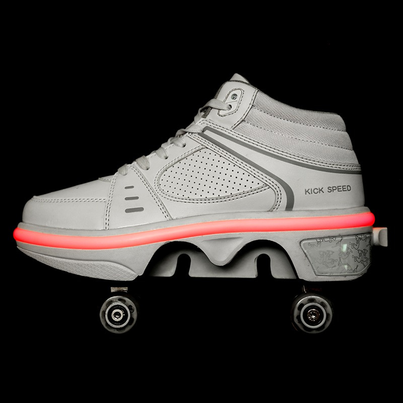 sneakers with wheels for adults with led light