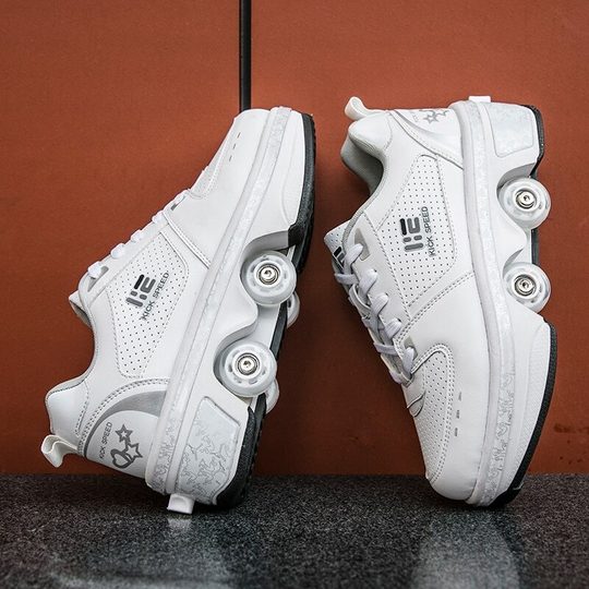 side view, Kick Speed roller skate shoes, adults, urban ledge